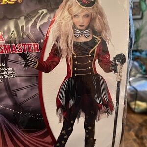Ringmaster Kids Costume with Red and Black Accents
